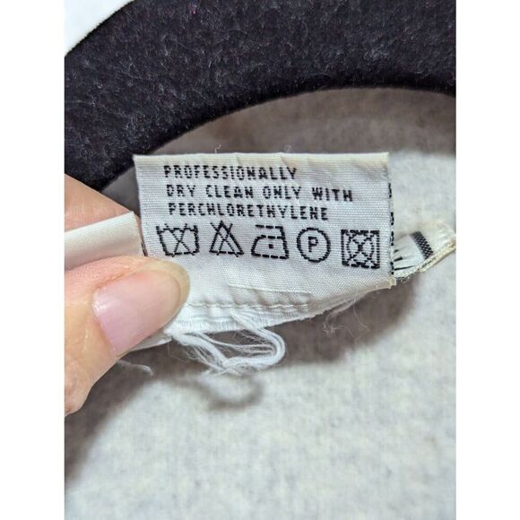 Carlisle Vintage Women's Gray Wool Pansuit Boxy Jacket Pleated Lined Pant Size 1 - Picture 9 of 9